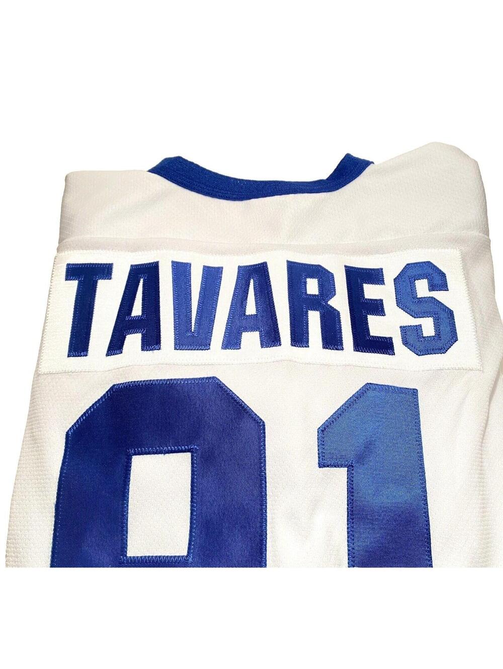 John Tavares Jersey #91 Maple Leaves Ice Hockey White & Blue Kid's Hockey Jersey - Picture 5 of 12